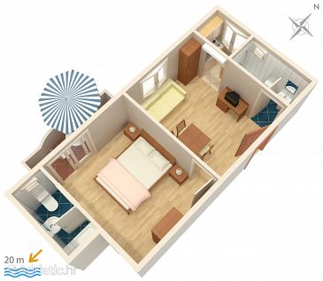 Apartment A-2670-c - Apartments Drašnice (Makarska) - 2670