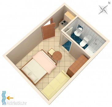 Studio flat AS-2676-b - Apartments Tučepi (Makarska) - 2676
