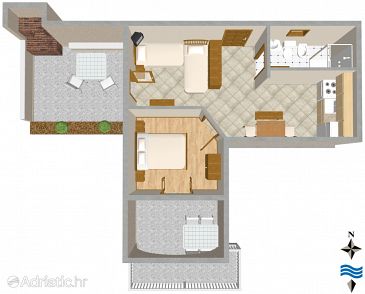 Apartment A-2743-a - Apartments Pisak (Omiš) - 2743