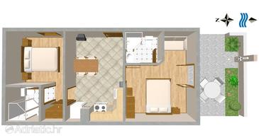 Apartment A-2763-a - Apartments Stanići (Omiš) - 2763