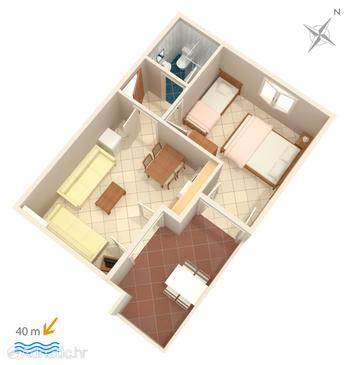 Apartment A-2767-e - Apartments Duće (Omiš) - 2767