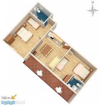Apartment A-2821-b - Apartments Duće (Omiš) - 2821