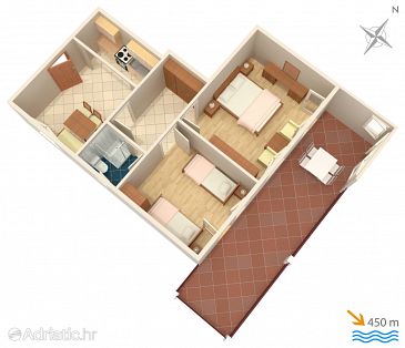 Apartment A-3043-d - Apartments and Rooms Mali Lošinj (Lošinj) - 3043