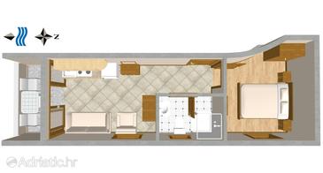 Apartment A-3061-c - Apartments Nemira (Omiš) - 3061
