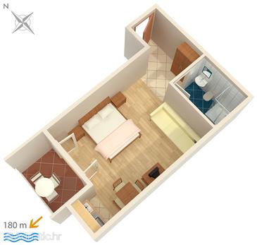 Studio flat AS-3075-e - Apartments Potočnica (Pag) - 3075