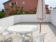 Terrace Gajac, Terrace u smještaju tipa room, s pogledom na more i WIFI.