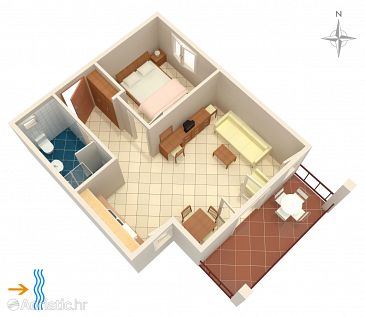Apartment A-3094-c - Apartments Rogoznica (Rogoznica) - 3094
