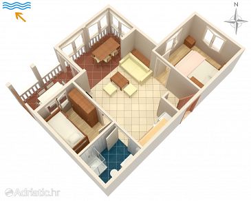 Apartment A-3213-e - Apartments Kampor (Rab) - 3213