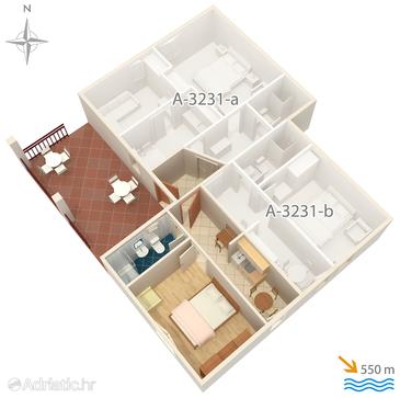 Apartment A-3231-c - Apartments and Rooms Krk (Krk) - 3231