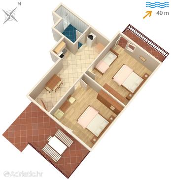 Apartment A-325-b - Apartments Neviđane (Pašman) - 325