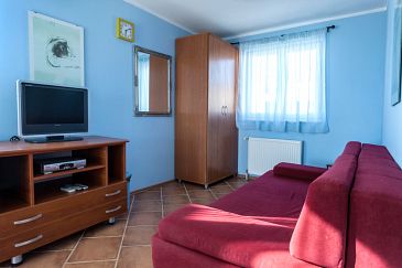 Living room Petrčane, Living room u smještaju tipa apartment, dopusteni kucni ljubimci i WIFI.