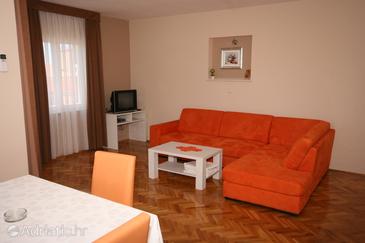 Living room Novalja, Living room u smještaju tipa apartment, dopusteni kucni ljubimci i WIFI.
