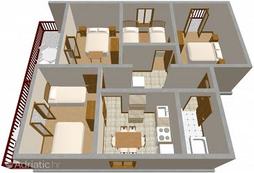 Apartment A-333-a - Apartments Kraj (Pašman) - 333