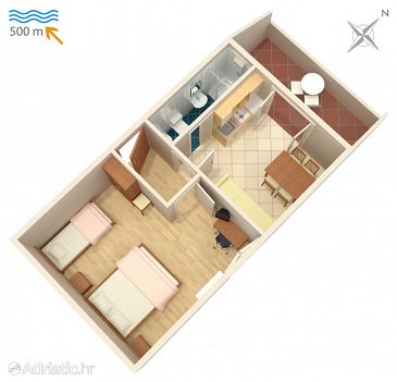Apartment A-407-b - Apartments Njivice (Krk) - 407