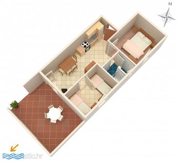 Apartment A-4098-c - Apartments Mandre (Pag) - 4098