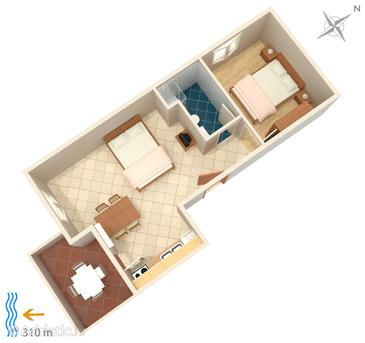 Apartment A-4115-d - Apartments Metajna (Pag) - 4115