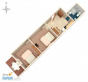 Apartment A-4125-b - Apartments Zubovići (Pag) - 4125