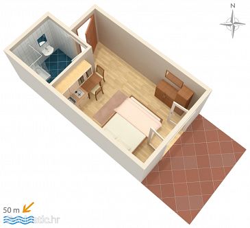 Studio flat AS-4149-b - Apartments Pag (Pag) - 4149