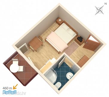 Studio flat AS-4172-c - Apartments Vodice (Vodice) - 4172
