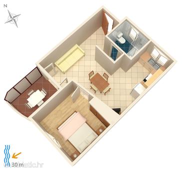 Apartment A-4194-c - Apartments Brodarica (Šibenik) - 4194