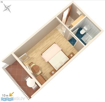 Studio flat AS-4197-b - Apartments Bibinje (Zadar) - 4197