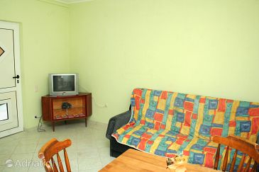 Living room Vodice, Living room u smještaju tipa apartment, dopusteni kucni ljubimci i WIFI.