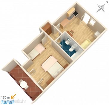 Apartment A-4332-b - Apartments Podgora (Makarska) - 4332