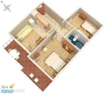 Apartment A-448-h - Apartments and Rooms Uvala Soline (Dugi otok) - 448