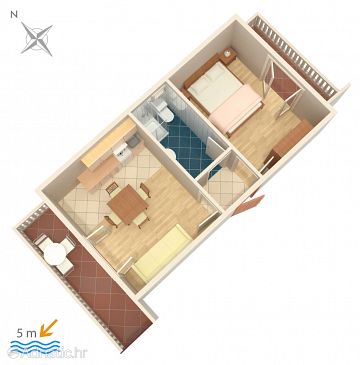 Apartment A-458-c - Apartments Okrug Gornji (Čiovo) - 458