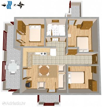 Apartment A-460-a - Apartments Slatine (Čiovo) - 460