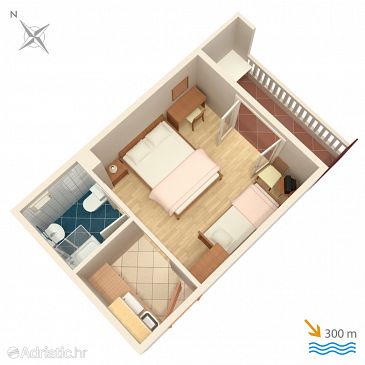 Studio flat AS-4650-b - Apartments Duće (Omiš) - 4650