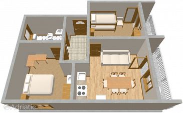 Apartment A-488-b - Apartments Pirovac (Šibenik) - 488