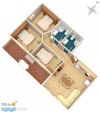 Apartment A-4891-b - Apartments Igrane (Makarska) - 4891