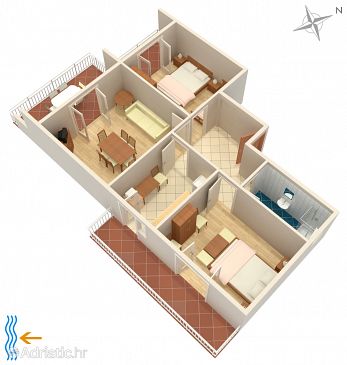Apartment A-5048-a - Apartments Palit (Rab) - 5048