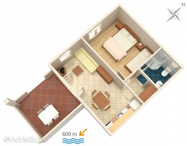 Apartment A-5071-a - Apartments Banjol (Rab) - 5071