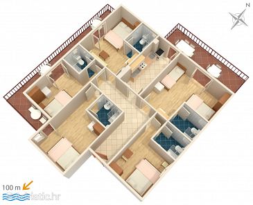 Apartment A-516-a - Apartments Podaca (Makarska) - 516