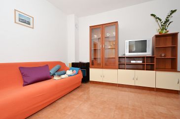 Living room Arbanija, Living room u smještaju tipa apartment, dostupna klima i WIFI.