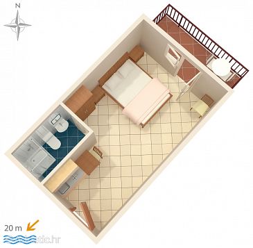 Studio flat AS-5239-e - Apartments Stomorska (Šolta) - 5239