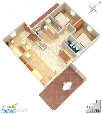 Apartment A-524-a - Apartments Mandre (Pag) - 524