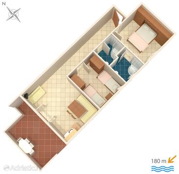 Apartment A-5244-a - Apartments Okrug Donji (Čiovo) - 5244