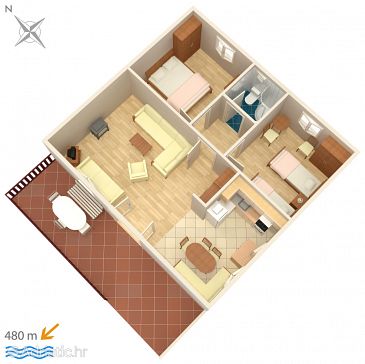 Apartment A-5320-a - Apartments Njivice (Krk) - 5320