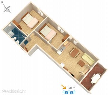 Apartment A-5342-a - Apartments Baška (Krk) - 5342