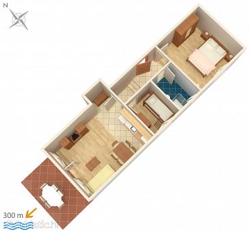 Apartment A-5343-d - Apartments Punat (Krk) - 5343