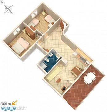 Apartment A-5344-a - Apartments Punat (Krk) - 5344