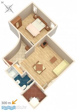 Apartment A-5344-d - Apartments Punat (Krk) - 5344