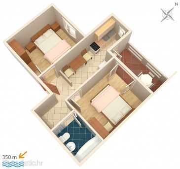 Apartment A-536-d - Apartments Novalja (Pag) - 536
