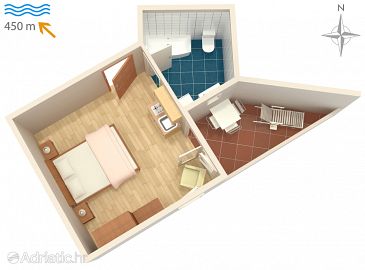 Studio flat AS-5395-a - Apartments Malinska (Krk) - 5395