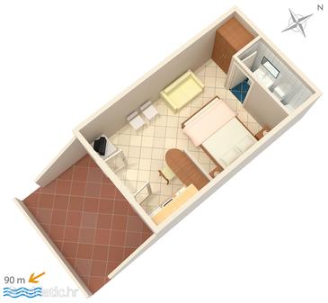 Studio flat AS-5403-h - Apartments and Rooms Vrbnik (Krk) - 5403