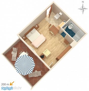 Studio flat AS-5545-a - Apartments and Rooms Novi Vinodolski (Novi Vinodolski) - 5545