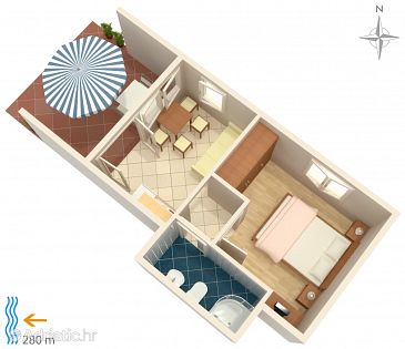 Apartment A-5548-b - Apartments Klenovica (Novi Vinodolski) - 5548
